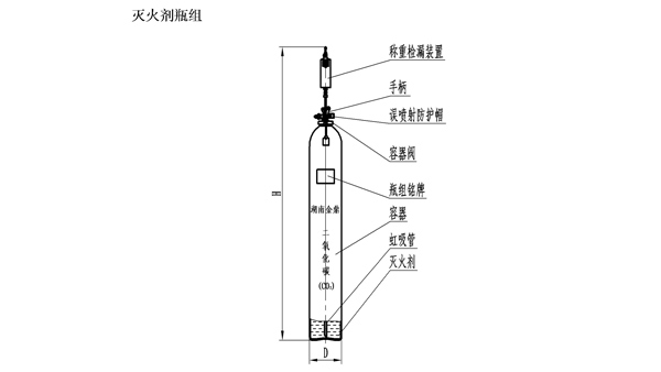 高压二氧化碳灭火系统灭火剂瓶组